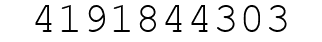 Number 4191844303.