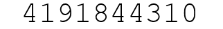Number 4191844310.