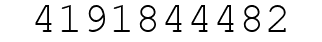 Number 4191844482.