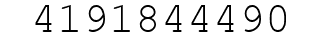 Number 4191844490.