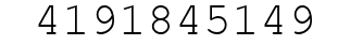Number 4191845149.
