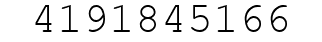 Number 4191845166.
