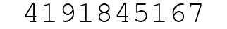 Number 4191845167.