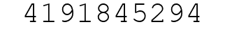 Number 4191845294.