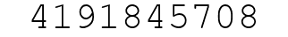 Number 4191845708.