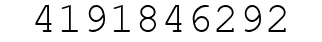 Number 4191846292.