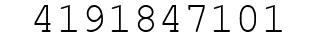 Number 4191847101.