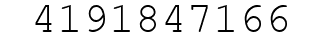 Number 4191847166.