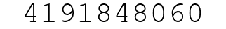 Number 4191848060.