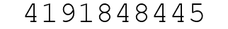 Number 4191848445.