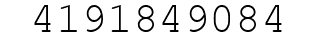 Number 4191849084.