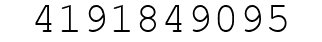 Number 4191849095.