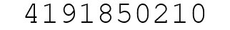 Number 4191850210.