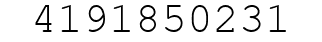 Number 4191850231.