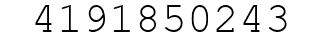 Number 4191850243.