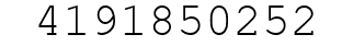 Number 4191850252.