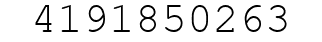 Number 4191850263.