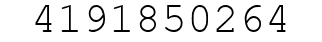 Number 4191850264.