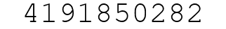Number 4191850282.