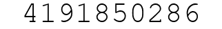 Number 4191850286.
