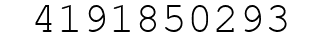 Number 4191850293.