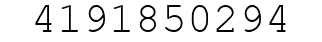 Number 4191850294.