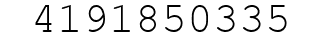 Number 4191850335.