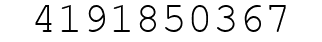 Number 4191850367.