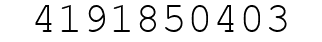 Number 4191850403.
