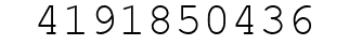 Number 4191850436.