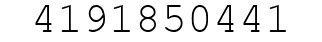 Number 4191850441.