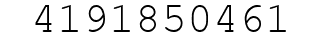 Number 4191850461.