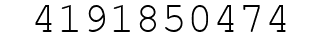 Number 4191850474.
