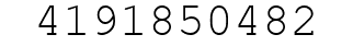 Number 4191850482.