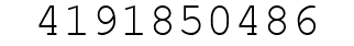 Number 4191850486.