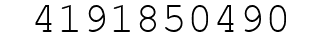 Number 4191850490.