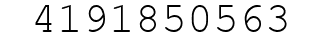 Number 4191850563.