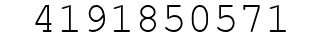 Number 4191850571.
