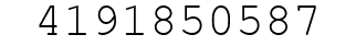 Number 4191850587.