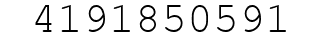 Number 4191850591.