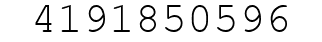Number 4191850596.