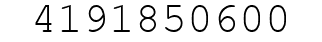 Number 4191850600.