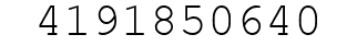 Number 4191850640.
