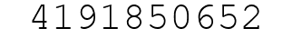 Number 4191850652.