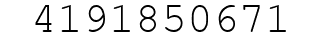 Number 4191850671.