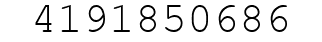 Number 4191850686.