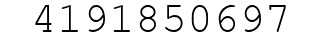 Number 4191850697.