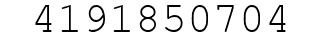 Number 4191850704.