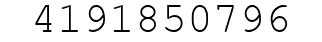 Number 4191850796.