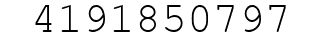 Number 4191850797.